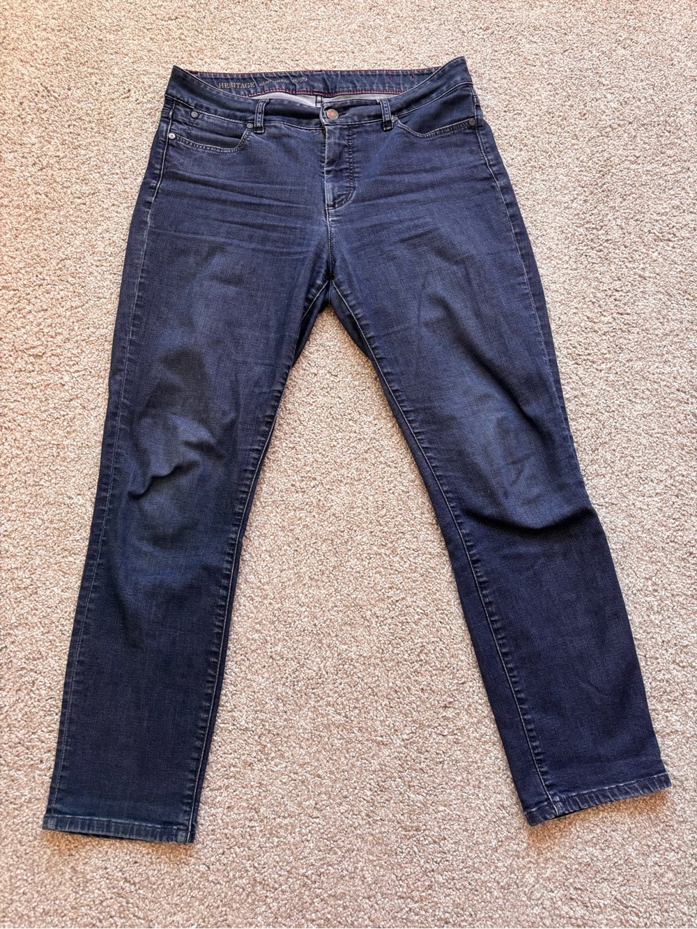 Talbots Dark Blue Slim Straight Jeans